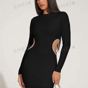 Cut out waist bodycon dress